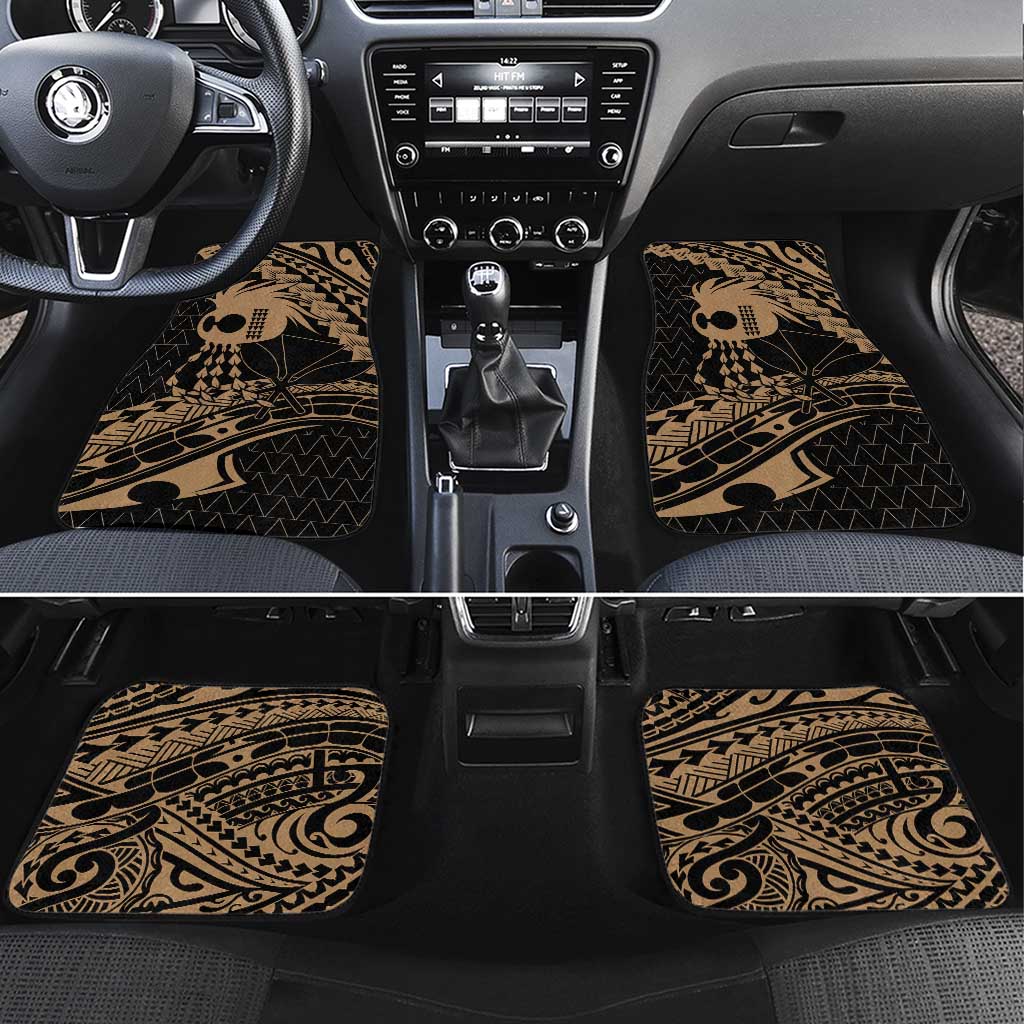 Ikaika Hawaiian Mythic Koa Tribal Warrior Car Mats