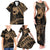 Ikaika Hawaiian Mythic Koa Tribal Warrior Family Matching Tank Maxi Dress and Hawaiian Shirt