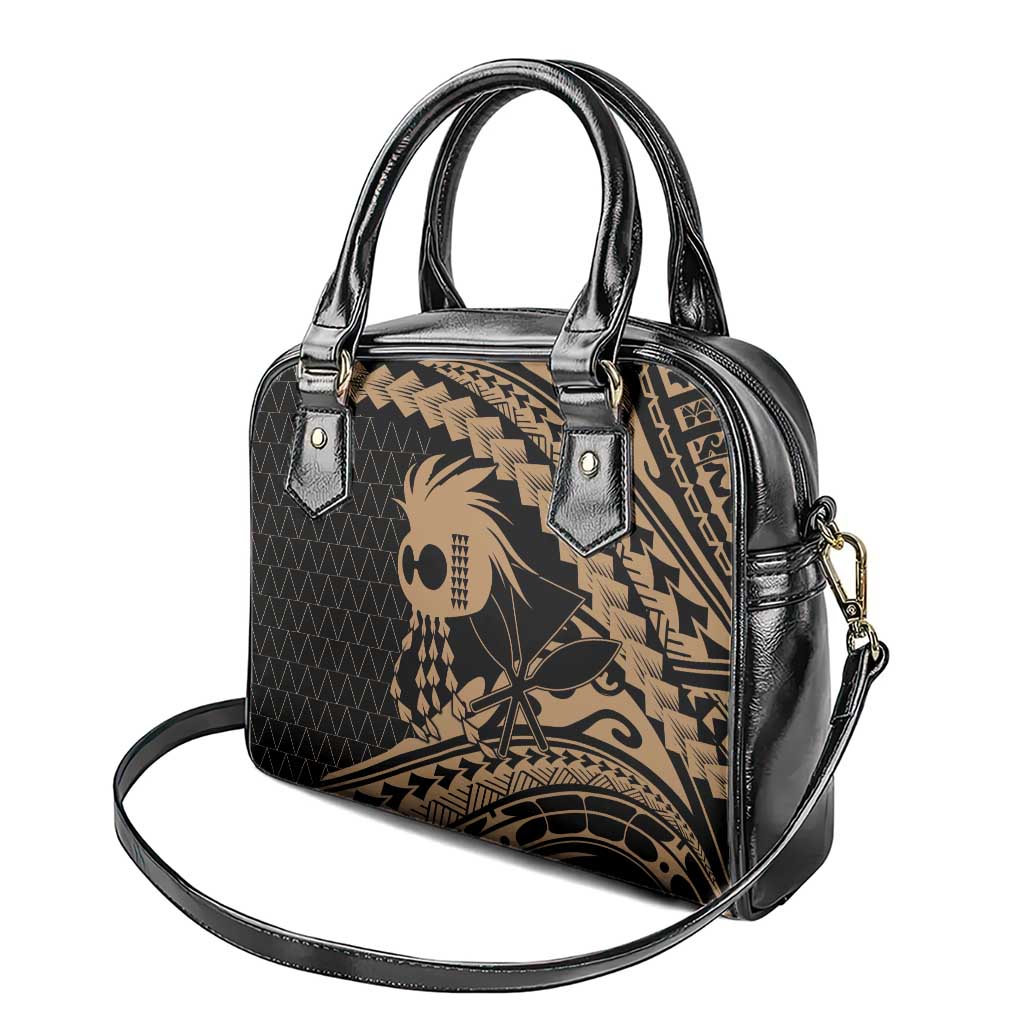 Ikaika Hawaiian Mythic Koa Tribal Warrior Shoulder Handbag LT9 - Polynesian Pride