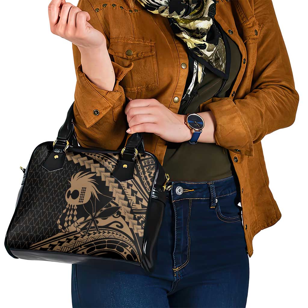 Ikaika Hawaiian Mythic Koa Tribal Warrior Shoulder Handbag LT9 - Polynesian Pride