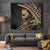 Ikaika Hawaiian Mythic Koa Tribal Warrior Tapestry