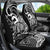 Koa Ikaika Warrior Helmet with Shark Car Seat Cover Black Kakau Style