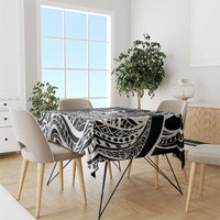 Koa Ikaika Warrior Helmet with Shark Tablecloth Black Kakau Style LT9 - Polynesian Pride