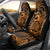 Koa Ikaika Warrior Helmet with Shark Car Seat Cover Gold Kakau Style