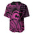 Koa Ikaika Warrior Helmet with Shark Baseball Jersey Pink Kakau Style