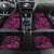 Koa Ikaika Warrior Helmet with Shark Car Mats Pink Kakau Style