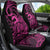 Koa Ikaika Warrior Helmet with Shark Car Seat Cover Pink Kakau Style