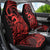 Koa Ikaika Warrior Helmet with Shark Car Seat Cover Red Kakau Style