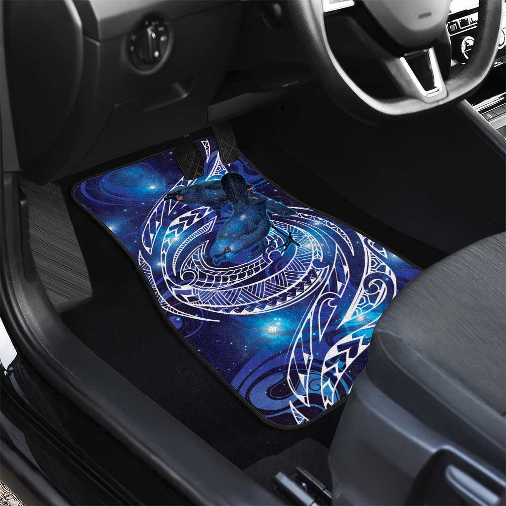 North Island Kokako and South Island Kokako Car Mats New Zealand Native Bird with Galaxy Vibe