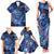 North Island Kokako and South Island Kokako Family Matching Tank Maxi Dress and Hawaiian Shirt New Zealand Native Bird with Galaxy Vibe