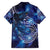 North Island Kokako and South Island Kokako Hawaiian Shirt New Zealand Native Bird with Galaxy Vibe