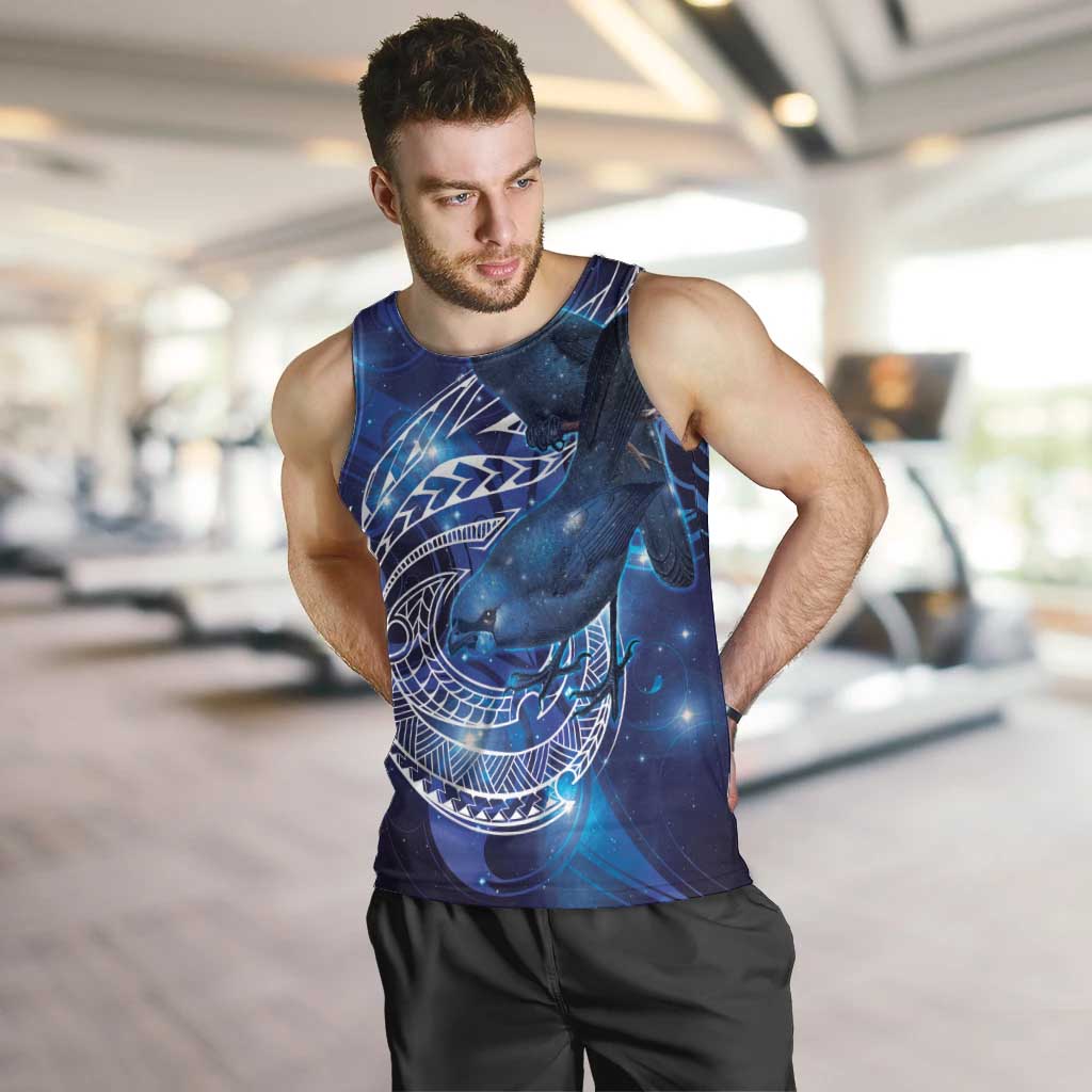 North Island Kokako and South Island Kokako Men Tank Top New Zealand Native Bird with Galaxy Vibe