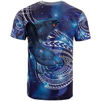 North Island Kokako and South Island Kokako T Shirt New Zealand Native Bird with Galaxy Vibe LT9 - Polynesian Pride