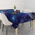 North Island Kokako and South Island Kokako Tablecloth New Zealand Native Bird with Galaxy Vibe