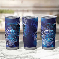 North Island Kokako and South Island Kokako Tumbler Cup New Zealand Native Bird with Galaxy Vibe LT9 - Polynesian Pride