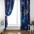 North Island Kokako and South Island Kokako Window Curtain New Zealand Native Bird with Galaxy Vibe