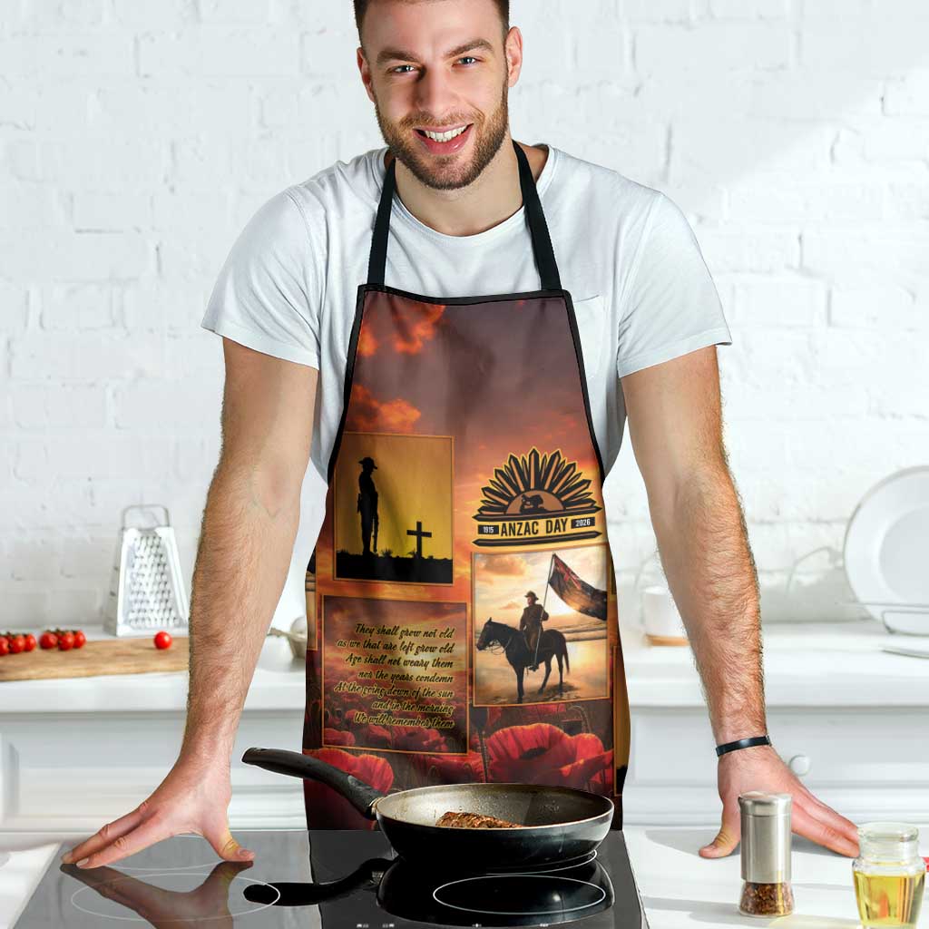 ANZAC Day Film Reel Lest We Forget Apron Australia NZ Memorial
