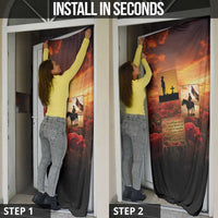 ANZAC Day Film Reel Lest We Forget Door Cover Australia NZ Memorial