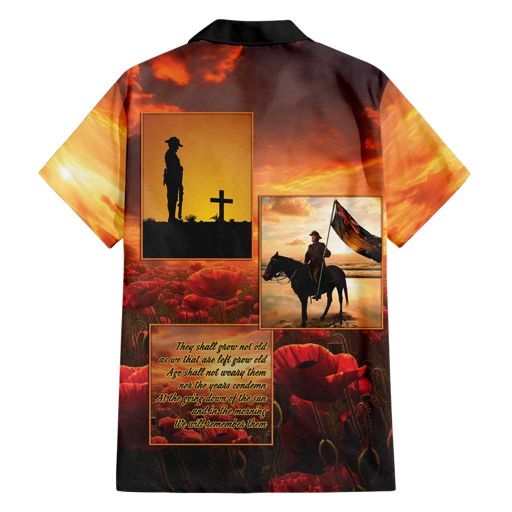 ANZAC Day Film Reel Lest We Forget Family Matching Off Shoulder Short Dress and Hawaiian Shirt Australia NZ Memorial LT9 - Polynesian Pride