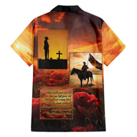 ANZAC Day Film Reel Lest We Forget Family Matching Off Shoulder Short Dress and Hawaiian Shirt Australia NZ Memorial LT9 - Polynesian Pride