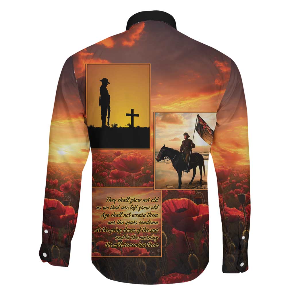 ANZAC Day Film Reel Lest We Forget Family Matching Off Shoulder Short Dress and Hawaiian Shirt Australia NZ Memorial LT9 - Polynesian Pride