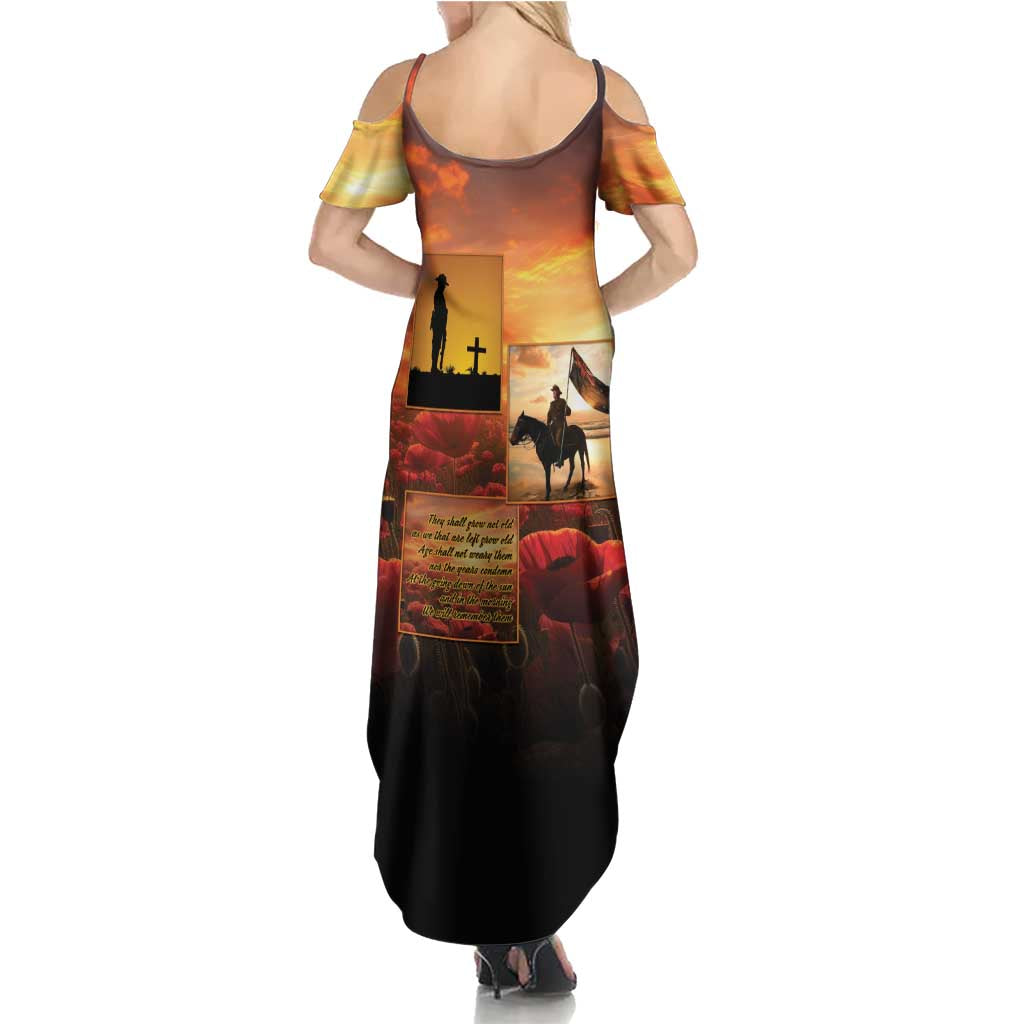 ANZAC Day Film Reel Lest We Forget Family Matching Summer Maxi Dress and Hawaiian Shirt Australia NZ Memorial LT9 - Polynesian Pride