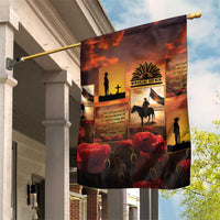 ANZAC Day Film Reel Lest We Forget Garden Flag Australia NZ Memorial LT9 House Flag Red - Polynesian Pride