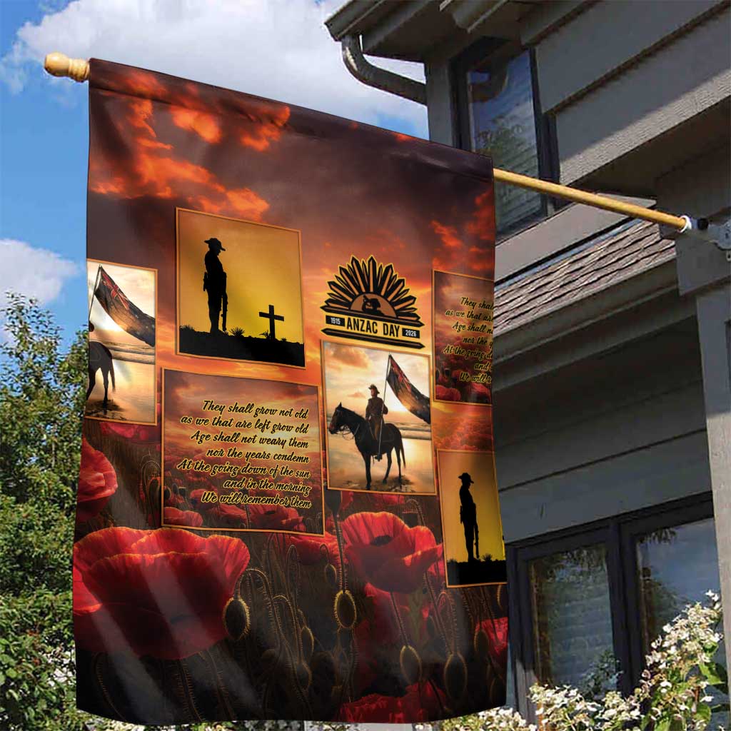 ANZAC Day Film Reel Lest We Forget Garden Flag Australia NZ Memorial LT9 - Polynesian Pride