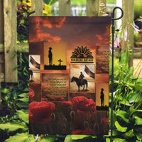 ANZAC Day Film Reel Lest We Forget Garden Flag Australia NZ Memorial LT9 Garden Flag Red - Polynesian Pride