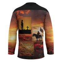 ANZAC Day Film Reel Lest We Forget Hockey Jersey Australia NZ Memorial