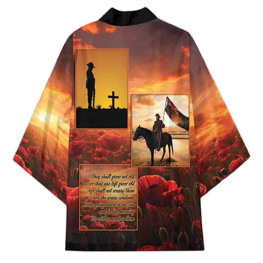 ANZAC Day Film Reel Lest We Forget Kimono Australia NZ Memorial LT9 - Polynesian Pride