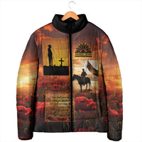 ANZAC Day Film Reel Lest We Forget Padded Jacket Australia NZ Memorial