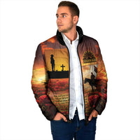 ANZAC Day Film Reel Lest We Forget Padded Jacket Australia NZ Memorial