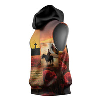 ANZAC Day Film Reel Lest We Forget Sleeveless Hoodie Australia NZ Memorial LT9 - Polynesian Pride