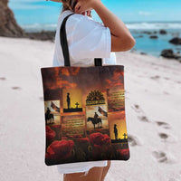 ANZAC Day Film Reel Lest We Forget Tote Bag Australia NZ Memorial
