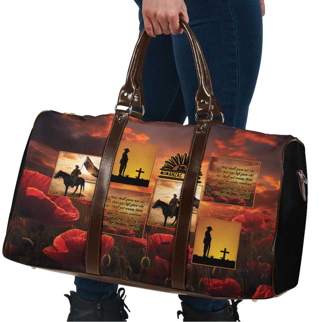 ANZAC Day Film Reel Lest We Forget Travel Bag Australia NZ Memorial