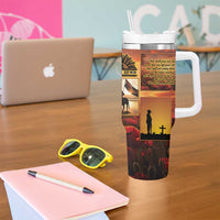 ANZAC Day Film Reel Lest We Forget Tumbler With Handle Australia NZ Memorial