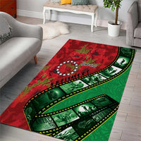 Personalised Cook Islands ANZAC 1915-2026 Filmstrip Area Rug Lest We Forget 25 April