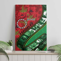 Personalised Cook Islands ANZAC 1915-2026 Filmstrip Canvas Wall Art Lest We Forget 25 April