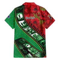 Personalised Cook Islands ANZAC 1915-2026 Filmstrip Hawaiian Shirt Lest We Forget 25 April LT9 - Polynesian Pride
