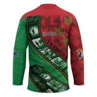 Personalised Cook Islands ANZAC 1915-2026 Filmstrip Hockey Jersey Lest We Forget 25 April LT9 - Polynesian Pride