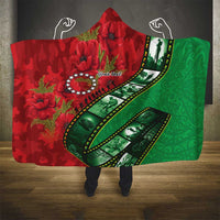 Personalised Cook Islands ANZAC 1915-2026 Filmstrip Hooded Blanket Lest We Forget 25 April LT9 - Polynesian Pride