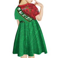 Personalised Cook Islands ANZAC 1915-2026 Filmstrip Kid Short Sleeve Dress Lest We Forget 25 April LT9 - Polynesian Pride