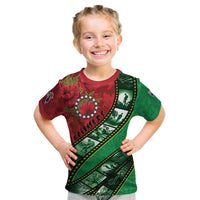 Personalised Cook Islands ANZAC 1915-2026 Filmstrip Kid T Shirt Lest We Forget 25 April LT9 Green - Polynesian Pride