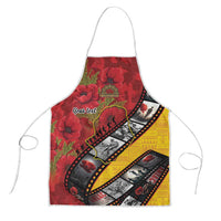 Personalised Niue ANZAC 1915-2026 Filmstrip Apron Lest We Forget 25 April LT9 Gold - Polynesian Pride