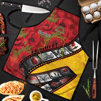 Personalised Niue ANZAC 1915-2026 Filmstrip Apron Lest We Forget 25 April LT9 Gold - Polynesian Pride