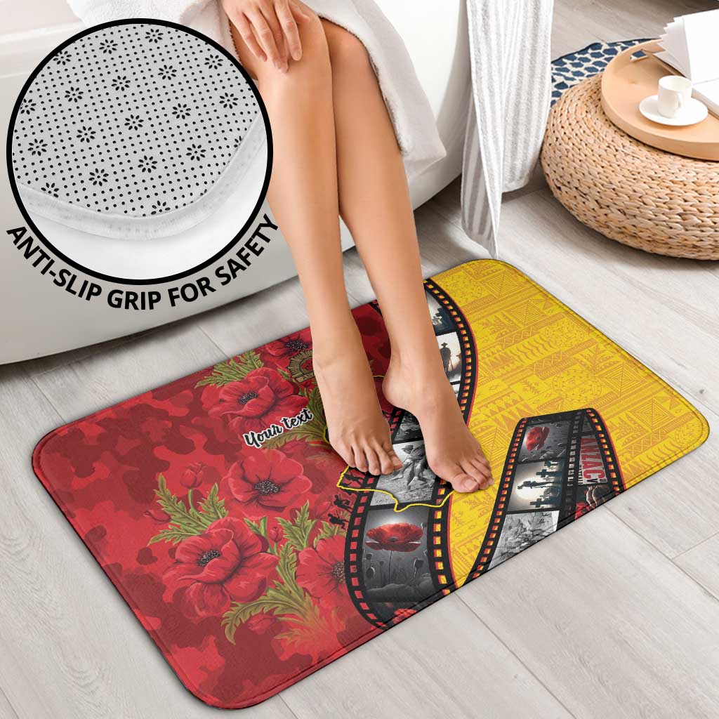 Personalised Niue ANZAC 1915-2026 Filmstrip Bathroom Set Lest We Forget 25 April LT9 - Polynesian Pride