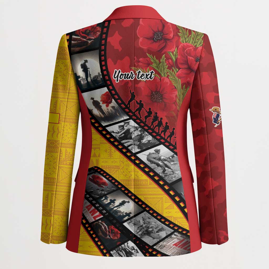 Personalised Niue ANZAC 1915-2026 Filmstrip Blazer Lest We Forget 25 April