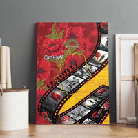 Personalised Niue ANZAC 1915-2026 Filmstrip Canvas Wall Art Lest We Forget 25 April