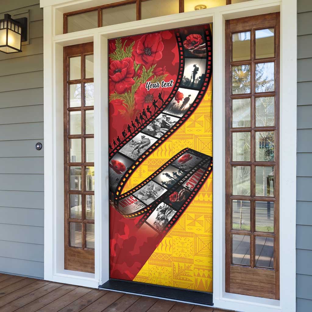 Personalised Niue ANZAC 1915-2026 Filmstrip Door Cover Lest We Forget 25 April LT9 - Polynesian Pride